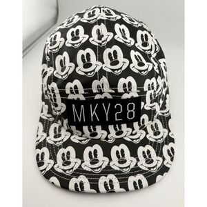 Neff Disney Mickey‎ Mouse Cartoon All Over Print  Cap Black White Adjustable